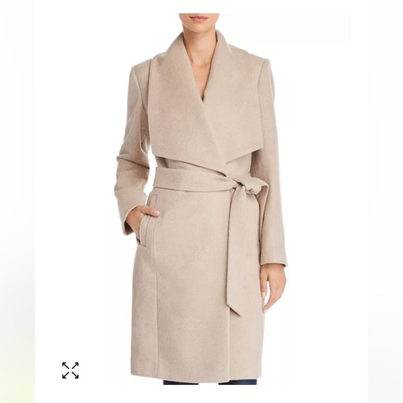 Cole Haan Jackets & Blazers - NEW! COLE HAAN WOOL BLEND LONG BELTED WRAP TRENCH COAT | SIZE 8